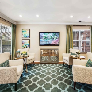 Resident seating area at Tonti Lakeside