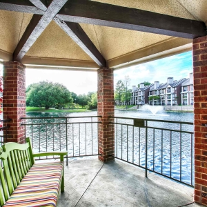 View from the waterfront gazebo at Tonti Lakeside