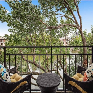 Patio overlooking the lake
