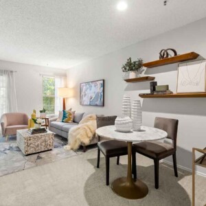 living and dining area