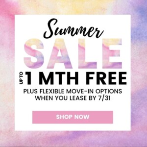 up to 1 month free special plus flexible move-ins