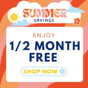 1/2 month free